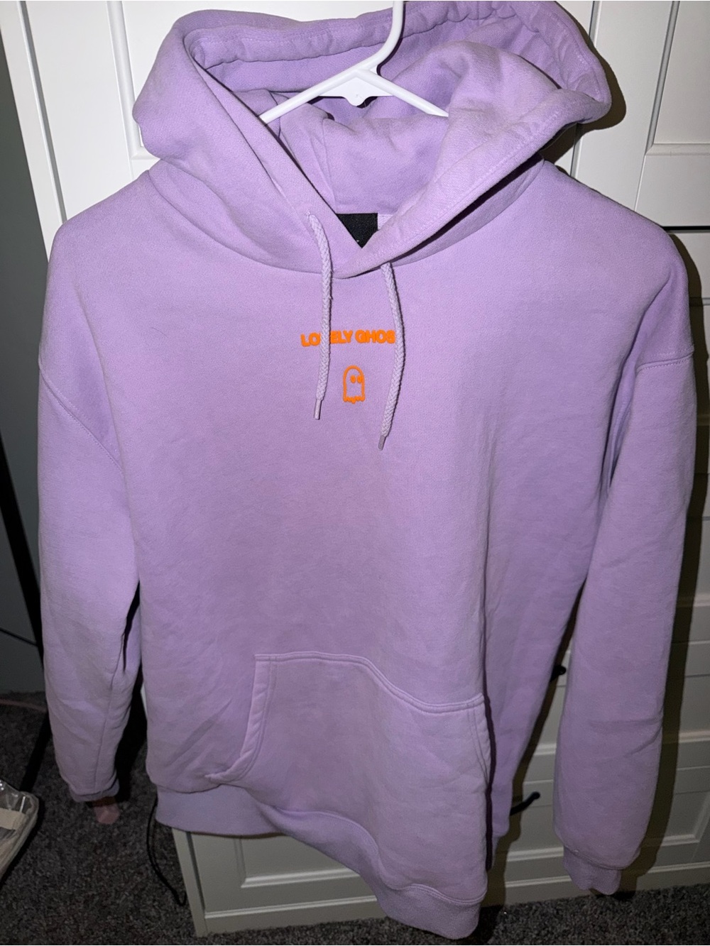 Lonely Ghost Lavender Hoodie Size L
